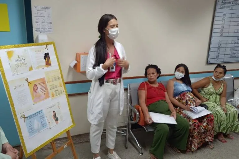 Gestantes participam de palestras educativas no Hospital Regional de Marabá