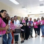 Pacientes da Santa Casa recebem orientações para a prevenção da violência contra a mulher