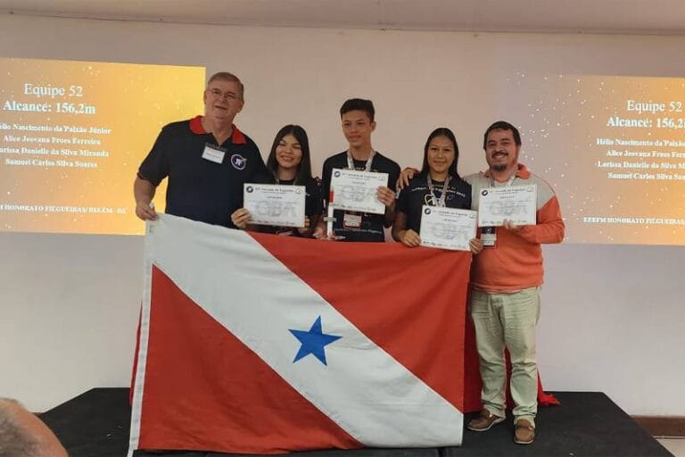Alunos de escola em Mosqueiro são vice-campeões da Jornada de Foguetes, no RJ