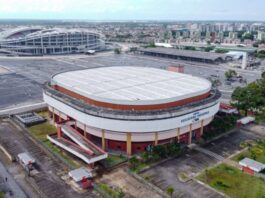 Mangueirinho Sedia Estreia de Brasil x Austrália no pré-olímpico de basquete feminino