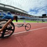 Novo Mangueirão acolhe paratletas de atletismo em cadeira de rodas