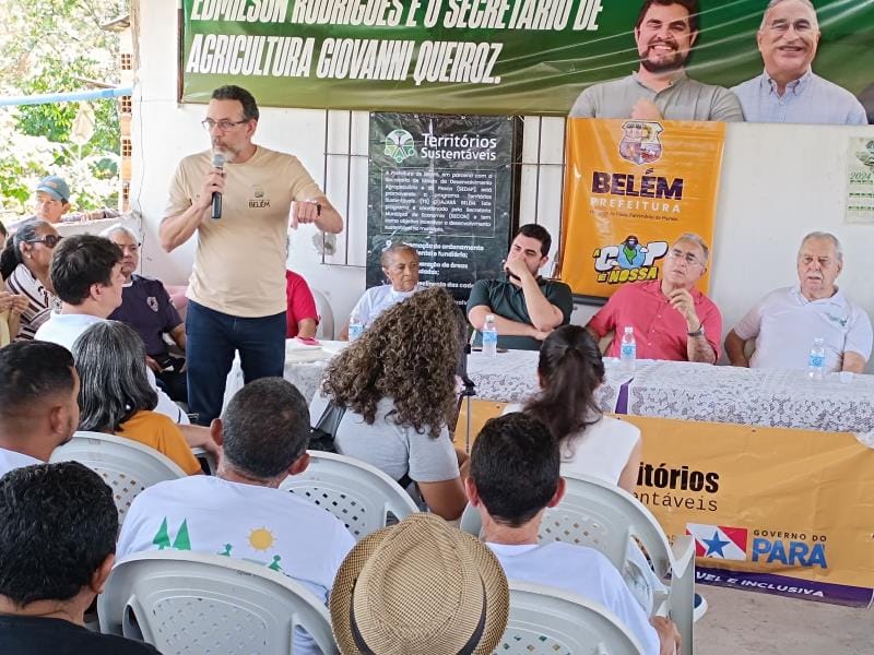Prefeitura e governo do Estado trabalham em parceria para fomentar a agricultura familiar em Mosqueiro.