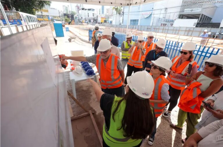Comitiva do BNDES visita obras da COP 30 realizadas pelo Governo do Pará
