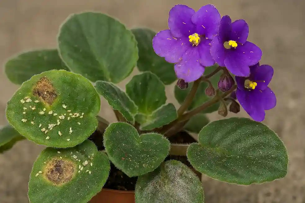 Como proteger as violetas dos pulgões, seu maior inimigo