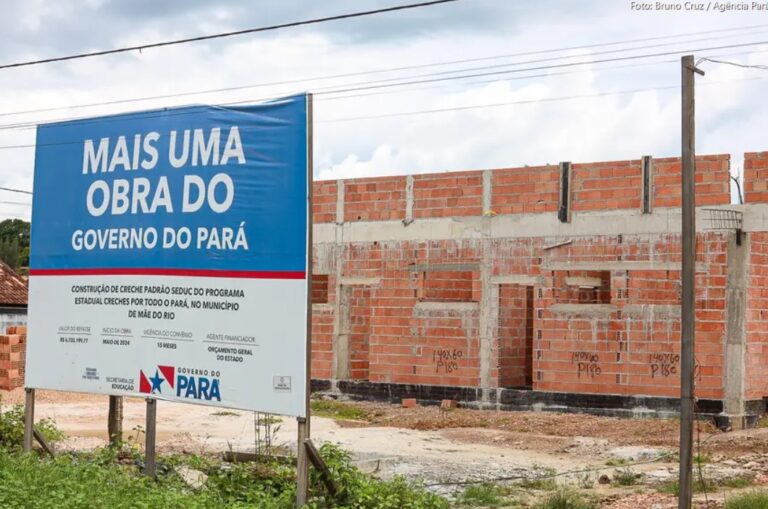 Obras do ‘Creches Por Todo o Pará’ do Governo do Estado avançam em Mãe do Rio