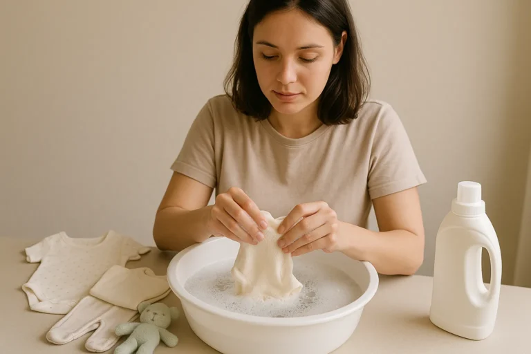 A forma certa de lavar roupa de bebê