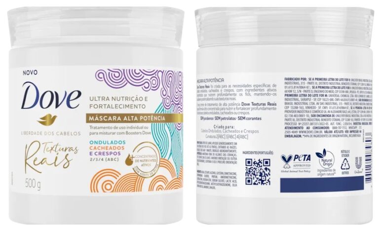 Dove Texturas Reais Máscara Capilar