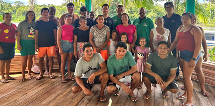 Durante a visita ao arquipélago do Marajó