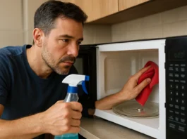 O erro na hora de limpar o micro-ondas que espalha mais sujeira O erro na hora de limpar o micro-ondas que espalha mais sujeira