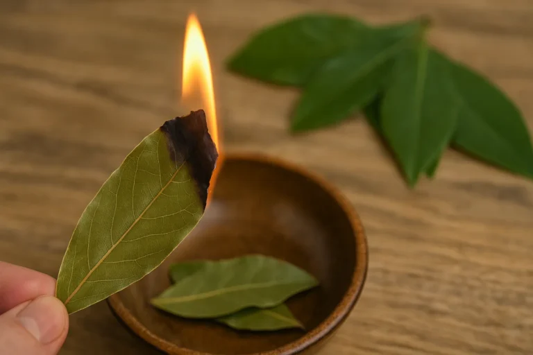 Queimando folhas de louro o que acontece quando você faz isso em casa
