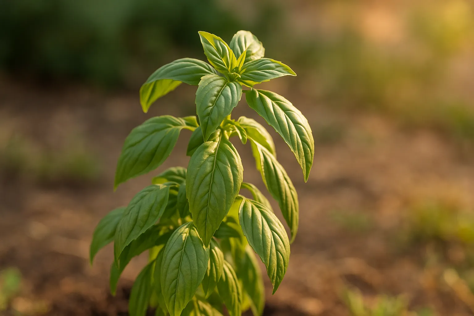 Seu pé de manjericão fica murcho à tarde O erro pode estar na exposição ao sol do meio-dia