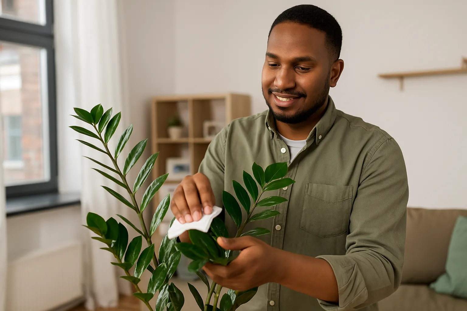 Sua zamioculca pode estar sufocando com o substrato compactado
