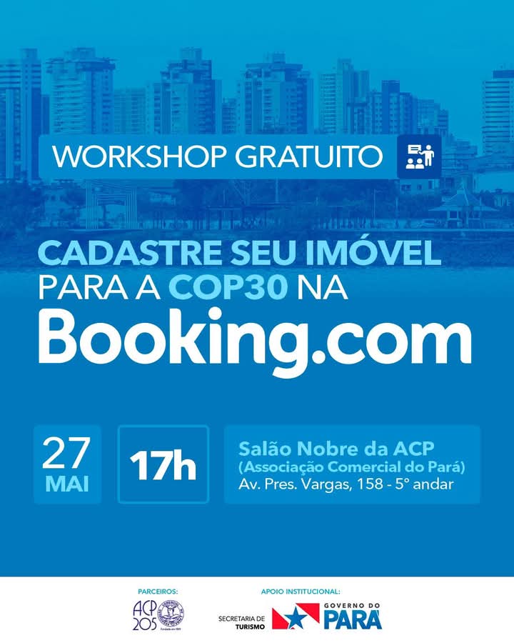 Oportunidade de locação de imóvel para a COP30 via Plataforma Booking