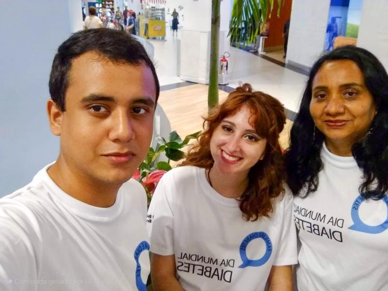 Wendel Lobato, insulino-dependente desde os 8 anos de idade, participou das discussões ao lado de outros representantes da Associação de Diabéticos do Estado do Pará (ADEPA), contribuindo com relatos e propostas para a melhoria do atendimento às pessoas com diabetes. - Crédito: Ascom Sesma