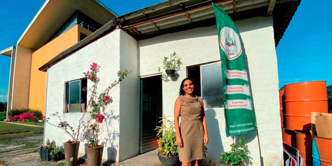 Casa construída com a tecnologia FlexStone, no Parque de Ciência e Tecnologia do Guamá