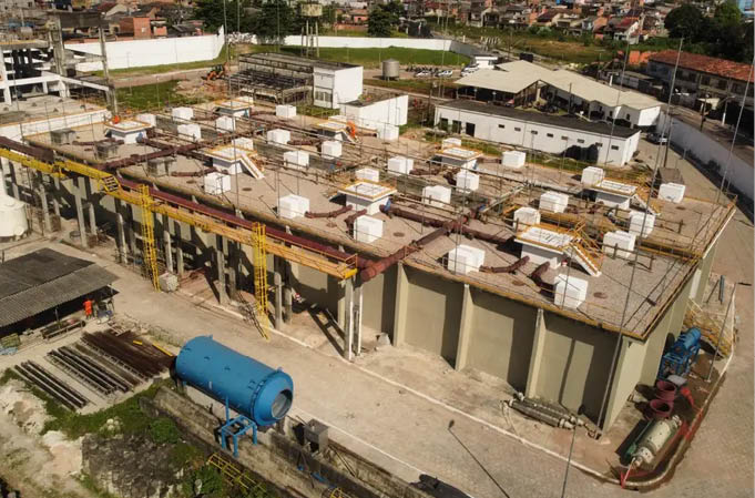 Esta é a primeira estação que fará o tratamento total do esgoto no estado