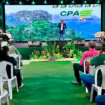 Apresenta da Cota de Proteção Ambiental: solução para regularização fundiária e preservação da floresta O presidente do Ideflor-Bio), Nilson Pinto, no 63º Encontro Ruralista