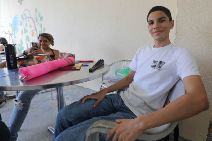 O universitário Weyder Vasconcelos, 