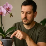 Orquídea encharcada: como fazer o teste do dedo para saber a hora certa de regar Orquídea encharcada como fazer o teste do dedo para saber a hora certa de regar
