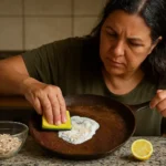 Casca de ovo com limão remove ferrugem da panela em segundos Casca de ovo com limão remove ferrugem da panela em segundos