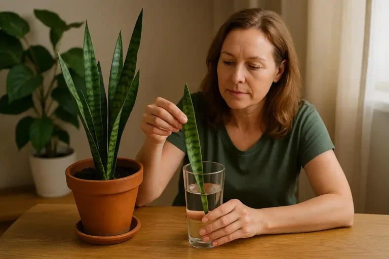 Como fazer muda de espada-de-são-jorge com folha na água
