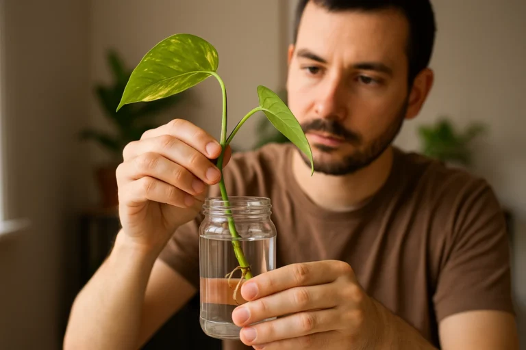 Como fazer muda de jiboia com galho na água e enraizar em 1 semana