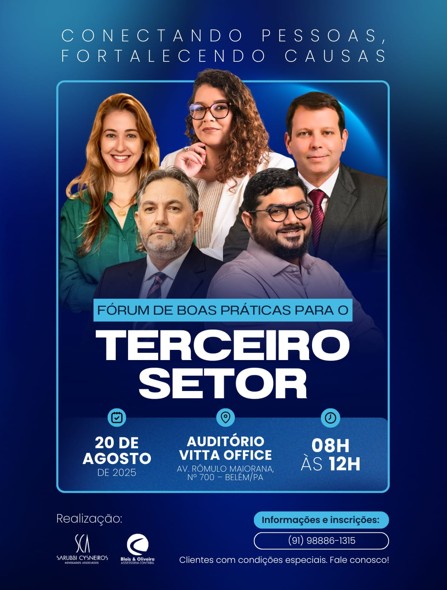 Belém Sediará o Fórum de Boas Práticas Para o Terceiro Setor