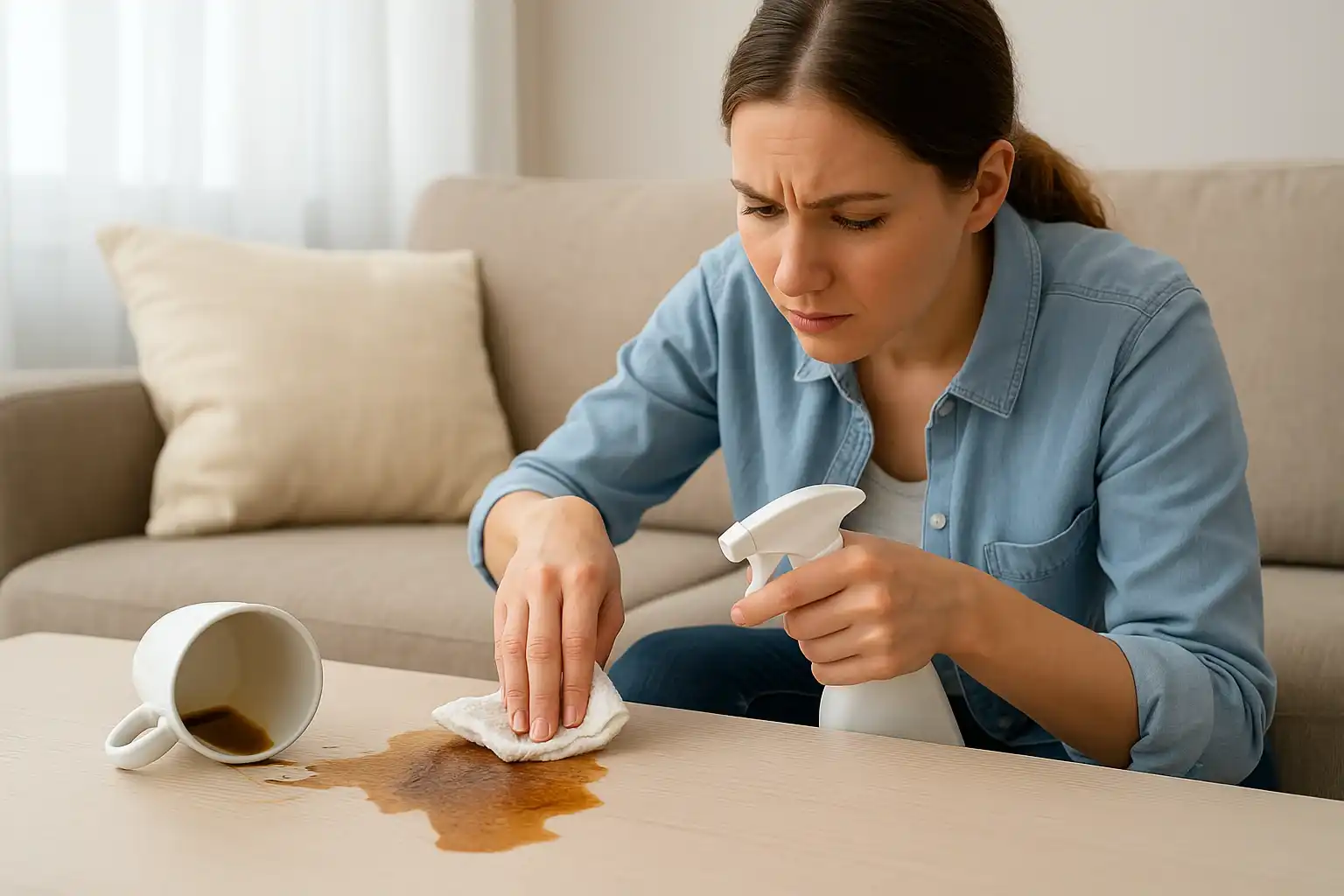 Tirar manchas de café do sofá 5 truques eficazes