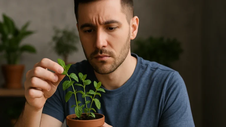 Erro comum que mata 70% das mudas de hortelã em vasos pequenos