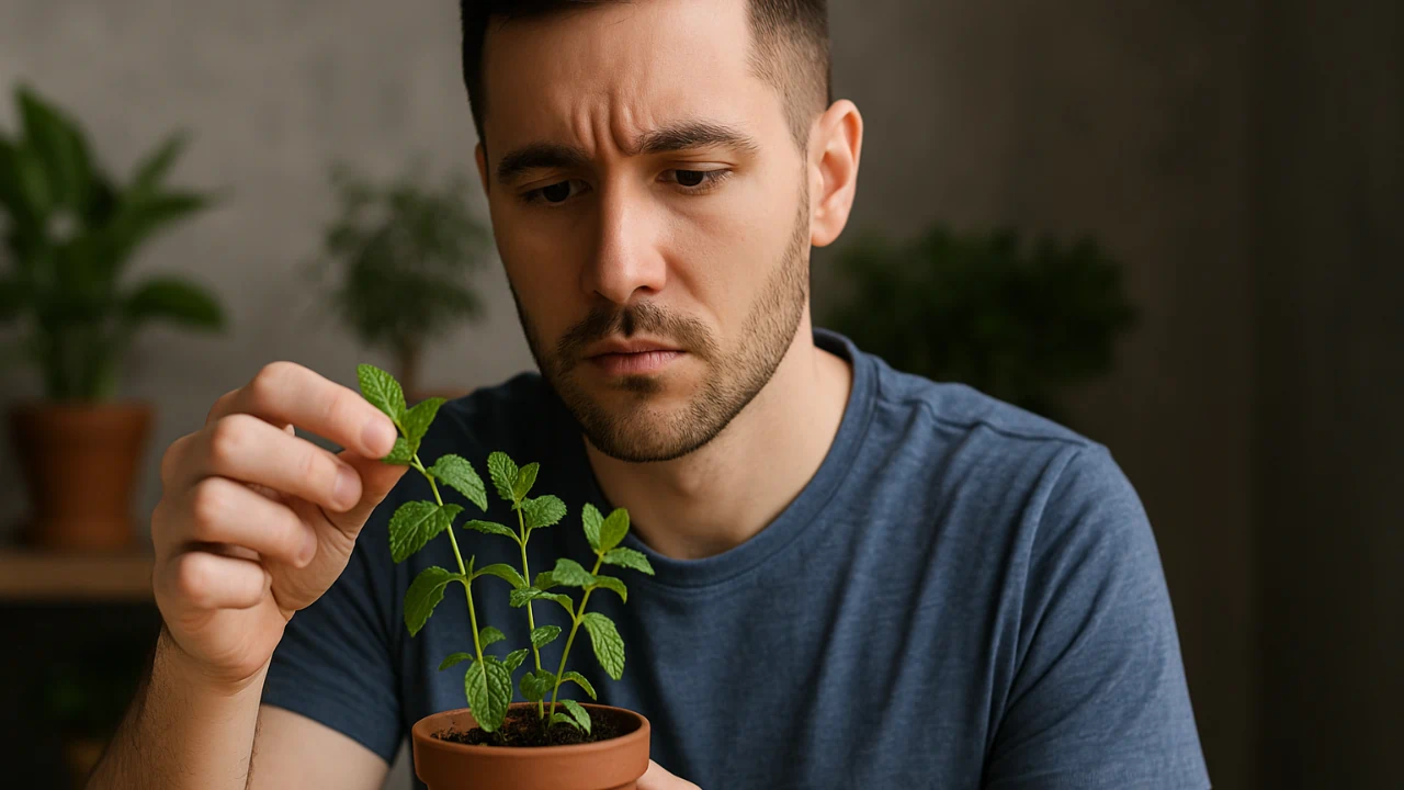 Erro comum que mata 70% das mudas de hortelã em vasos pequenos