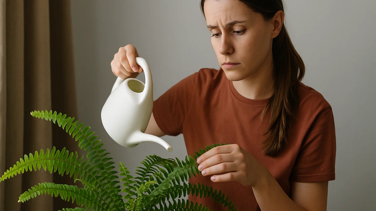 Erro de rega que faz metade das samambaias morrerem antes do primeiro ano