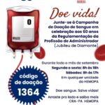 Campanha de Doação de Sangue celebra 60 anos da Administração no Brasil