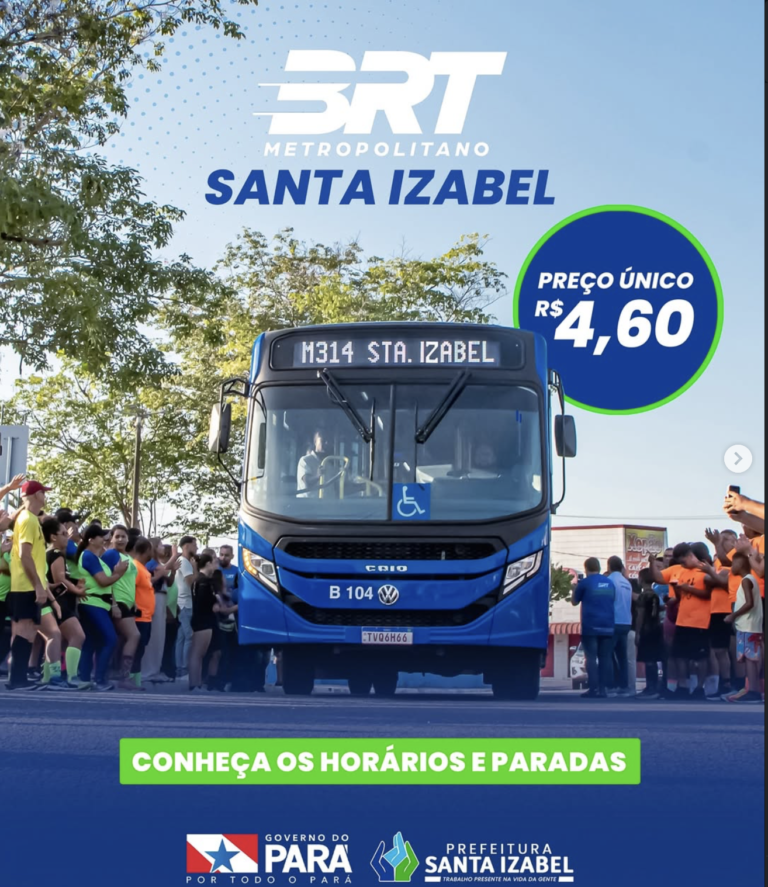 🚍 BRT Metropolitano: veja horários, rotas e paradas entre Santa Izabel e Marituba