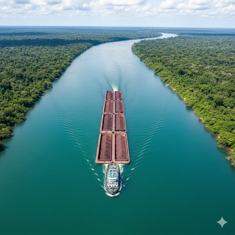 A crise no Rio Tapajós expõe os limites da pressa logística e força governo e agronegócio a redesenhar o escoamento de grãos no Arco Norte