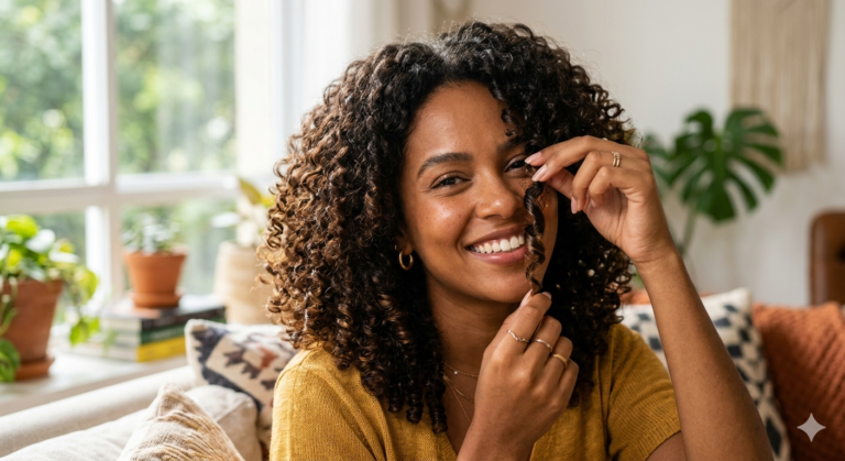 Truque caseiro para ter cachos de salão usando apenas água