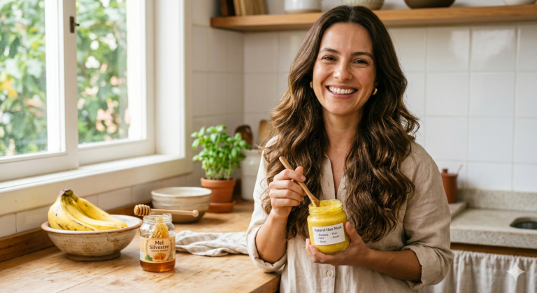 O segredo da banana com mel para um cabelo deslumbrante