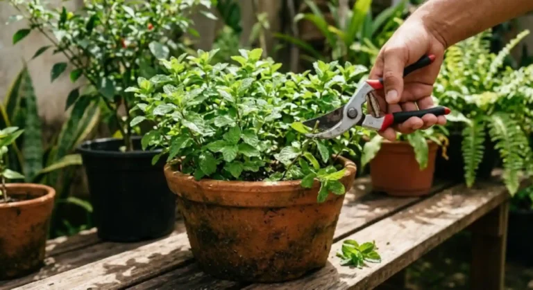Aprenda como controlar hortelã no vaso para não matar a planta