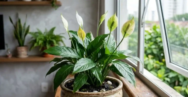 Descubra por que a flor do seu lírio da paz ficou verde