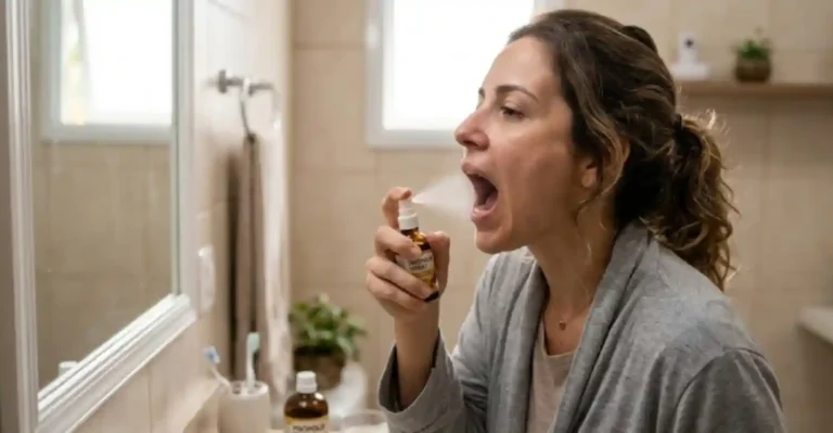 Como usar spray de própolis para aliviar a garganta inflamada
