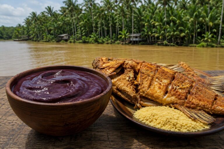 Açaí com peixe frito: a combinação paraense que virou tradição