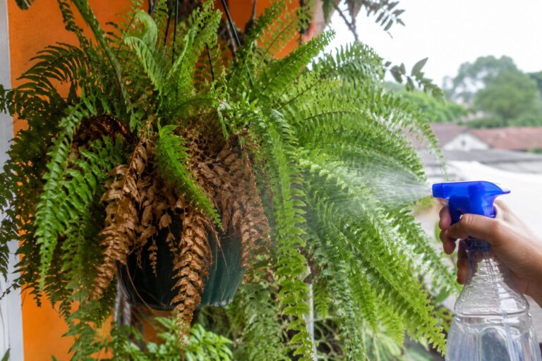 Samambaia com folhas secas: 4 erros de rega que matam a planta