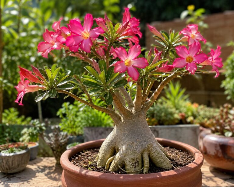 Rosa-do-deserto bonita o ano inteiro: cuidados e precauções para evitar problemas