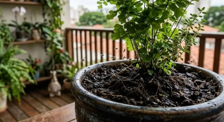 Como acabar com a nuvem de mosquitinhos na terra do vaso