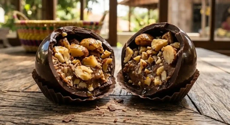 Bombom de castanha do Pará crocante surpreende no sabor