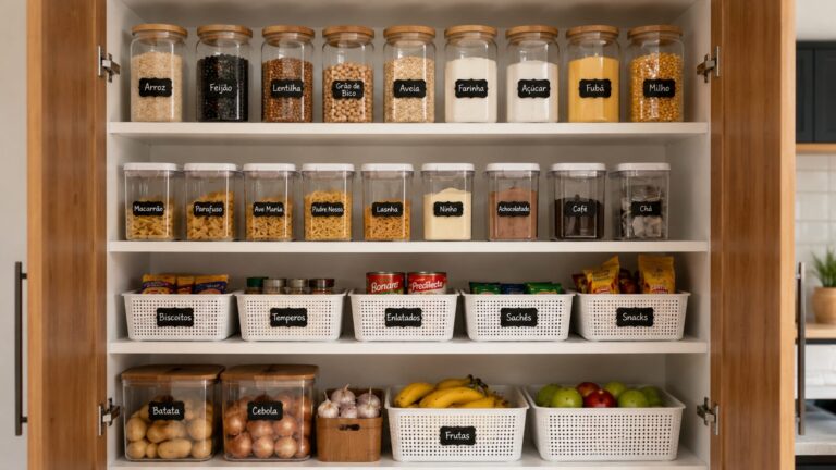 Dispensa organizada: nunca mais perca comida vencida