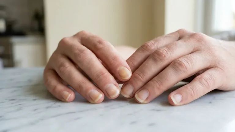 Unha amarelada após esmalte escuro e como clarear com segurança