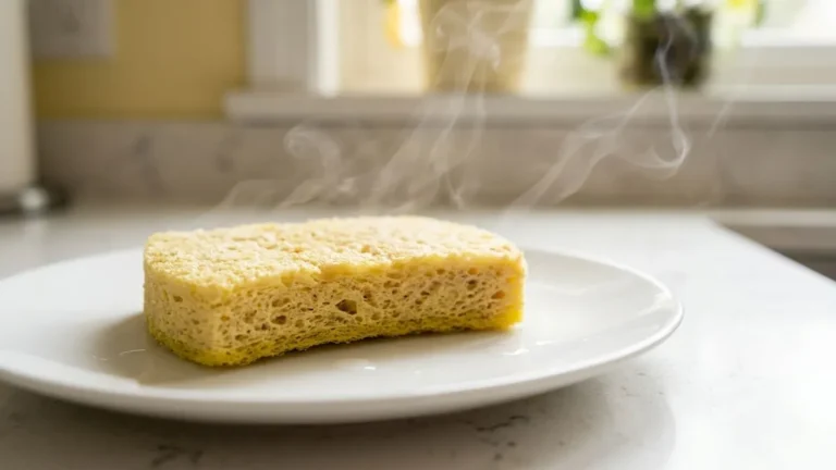 Esponja de louça com mau cheiro, desinfete no micro-ondas com vinagre