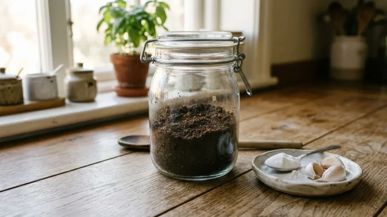 Como tirar cheiro de alho de potes de vidro com borra de café