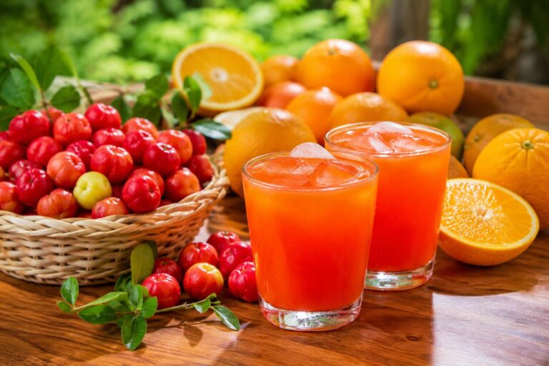Suco de acerola com laranja: vitamina natural para o dia a dia