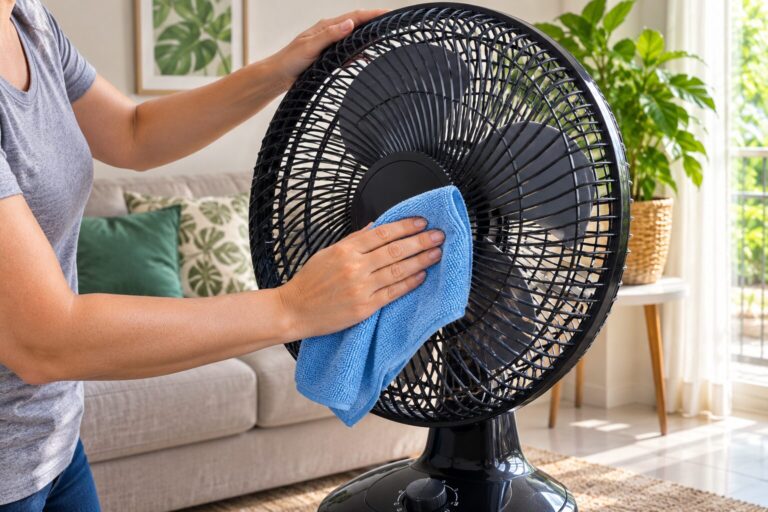 Como limpar ventilador sem espalhar poeira pela casa